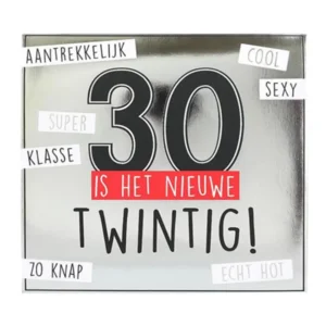 Kaart - Pop-up, licht & muziek - 30 is het nieuwe twintig! - 004A