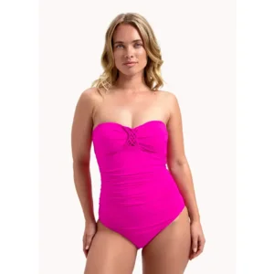 Cyell Framboise strapless, voorgevormd badpak in roze