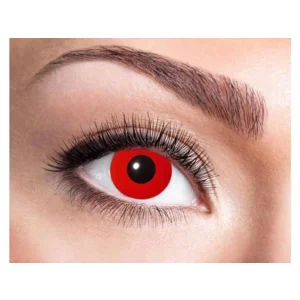 UV Rode Kleurlenzen – Weeklenzen Zonder Sterkte – Voor Duivels, Heksen & Horror Cosplay – Halloween Special