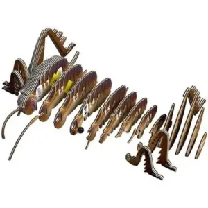 Bouwpakket - Eugy 3D - Wild dier - Sprinkhaan - 42st. - 8x5.3x14cm - Karton - 6+