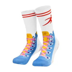 Sokken - Blauwe hardloopschoenen - Silly socks - nr.09