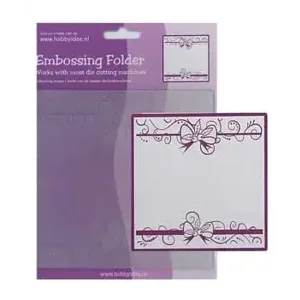 Hobbyidee Embossingfolder zijkant strik