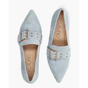 Di Lauro Diomira Lichtblauw Damesloafers