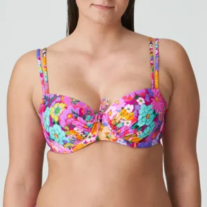 Prima Donna Swim Najac voorgevormde balconnet bikini in roze met bloemenprint