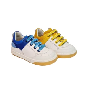 Zecchino d'Oro Sneaker N12-1020 Wit/geel 21