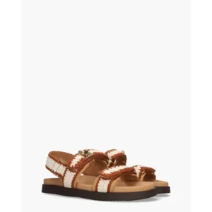 Steve Madden Mona-m Roomwit/Cognac Damessandalen
