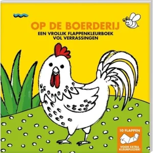 Boek - Kleurboek met flapjes - Op de boerderij
