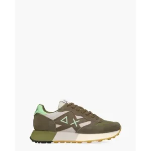 Sun68 Jaki 2.0 Bicolor Legergroen Herensneakers