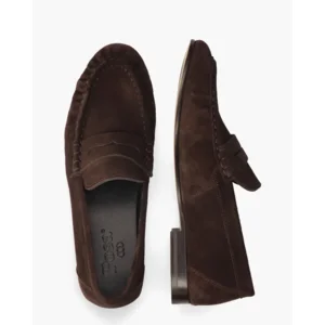 Posa Penny Loafer Wrinkle Bruine Damesloafers