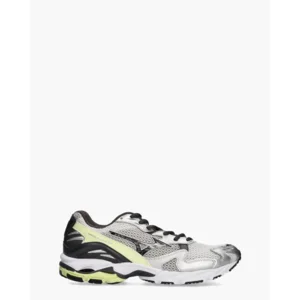 Mizuno Wave Rider 10 Zilver/Lichtgeel Herensneakers