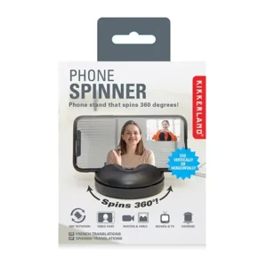 Phone Spinner Black Selfie Spinner Kikkerland