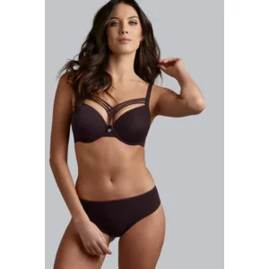 Marlies Dekkers – Slip – Dame de Paris – 35533 – Aubergine and Silver Lurex