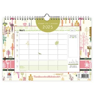 Familie weeknotitiekalender - 2025 - Studio onszelf - Bloom - 29.7x21cm