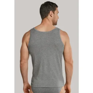 Schiesser 95/5 Shirt 0/0 Singlet - 205428 - Grey Melange
