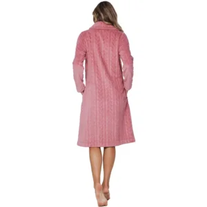Pastunette Kamerjas met knopne: Roze, ultrazacht, 110cm ( PAS.117 )
