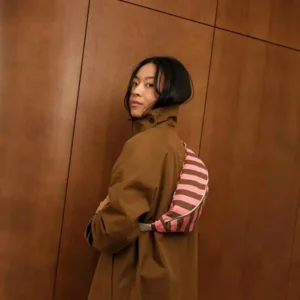 Rose in April Heuptas Roze Olive Strepen