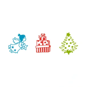 Lichtgevende kerststempels - set van 3 stempels