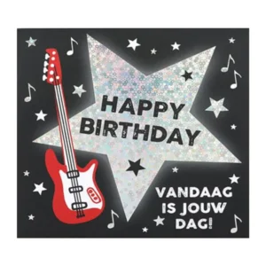Kaart - Pop-up, licht & muziek - Happy birthday, vandaag is jouw dag - 017A