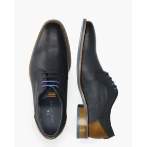 Daniel Kenneth River Donkerblauw/Bruin Heren Veterschoenen