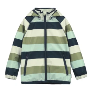 Minymo Jongens Softshell Jas Stripes Blue Night