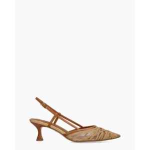 Lola Cruz Cleo Beige/Bruin Dames Slingbackpumps