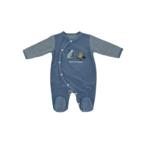 Eskimo Pyjama Baby ( jongen ): Velour, Best Friend ( ESK.1814 )