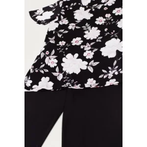 Esprit - Amalia - Pyjama - 078EF1Y009 - Black Flower Print