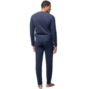 Egatex ( Soy ) Heren pyjama: Warm, blauw geprint ( EGA.504 )