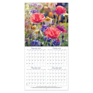 Kalender - 2026 - Bloemen - 30x30cm