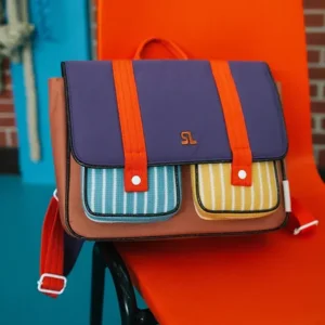 Sticky Lemon Schooltas Blauw Bruin