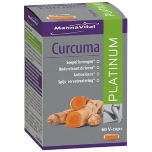 Mannavita Curcuma Platinum 60 v-caps - Soepele spieren en gewrichten