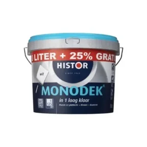 Histor Monodek Muurverf - 12,5 liter - Wit