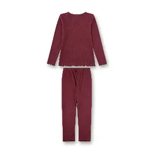 Sanetta Pyjama Meisjes: Bordeaux ( SAN.167 )