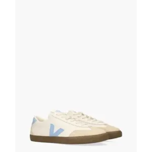 Veja Volley O.T. Leather Wit/Blauw Damessneakers