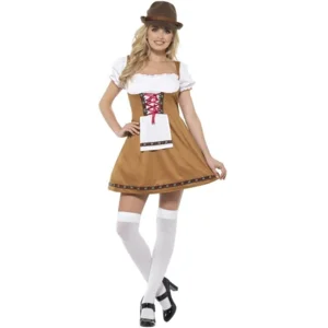 Kostuum - Jurk - Biermeisje - Tirol - Bruin - L