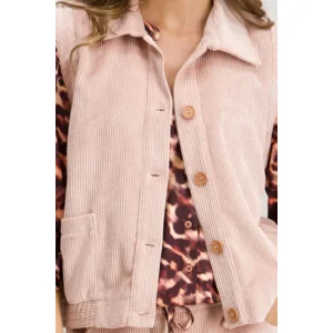 Signe Nature Gilet: Mouwloos, Vieux roze, Ribfluweel ( Signe.1345 )