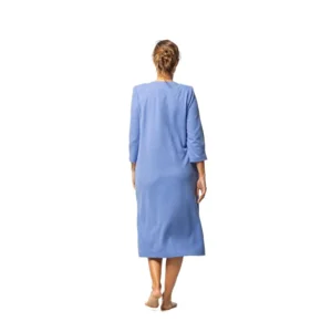 Egatex zomer kamerjas: Blauw, met knopen ( EGA.482 )