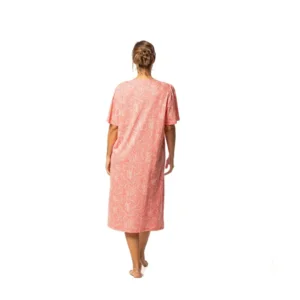Egatex Dames Nachthemd: Oranje, lang model ( EGA.486 )