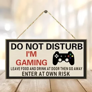 Deurbord Do Not Disturb I'm Gaming