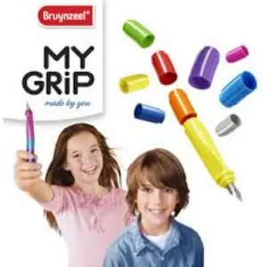 Bruynzeel Vulpen My Grip Blauw + Gratis Doosje Inktpatronen Standaard Blauw