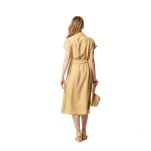 Egatex kleed: Effen beige, zomer kleed, ( EGA.470 )