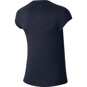 nike court dri fit tee blauw