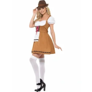 Kostuum - Jurk - Biermeisje - Tirol - Bruin - L