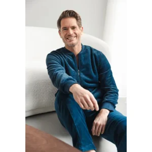 Pastunette Heren Homewear: Blauw, met rist ( PAS.180 )