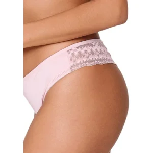 Lingadore Graphic Pink string in oudroze