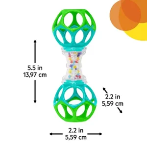 Grijpspeeltjes set - Oball - Babybal & rammelaar - Regenboog