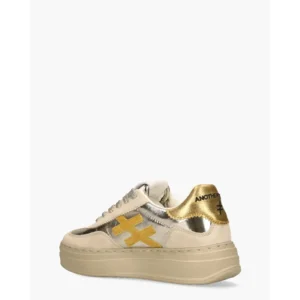 Another Trend A035 Goud/Beige Damessneakers