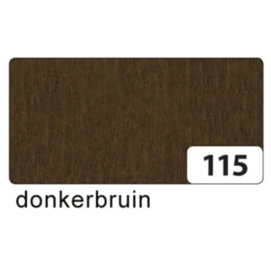 Crêpepapier - Chocolade bruin - 250x50cm