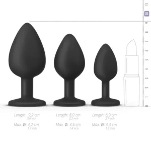 Teazers Buttplug Set Zwart