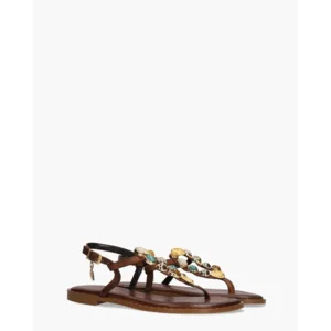 Caryatis Zefi Bruin/Multi Damessandalen
